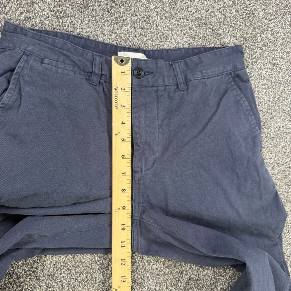 Taylor Stitch The Foundation Pant Mens 30x32 Slim Fit Navy Organic Cotton Chino
